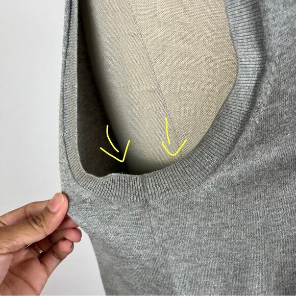 J. Crew Crew Neck Knit Tank in Grey - Picture 4 of 9